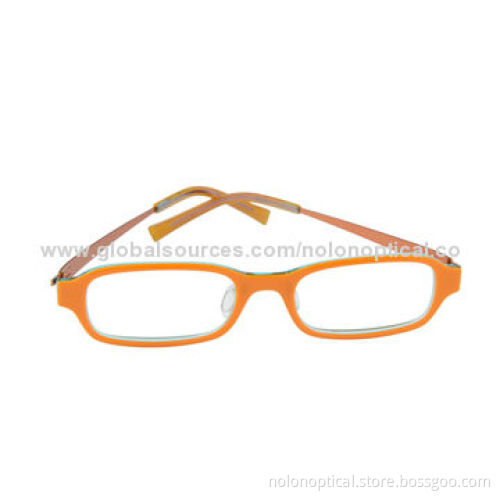 Children's Orange Computer Eyeglasses with Layer Acetate